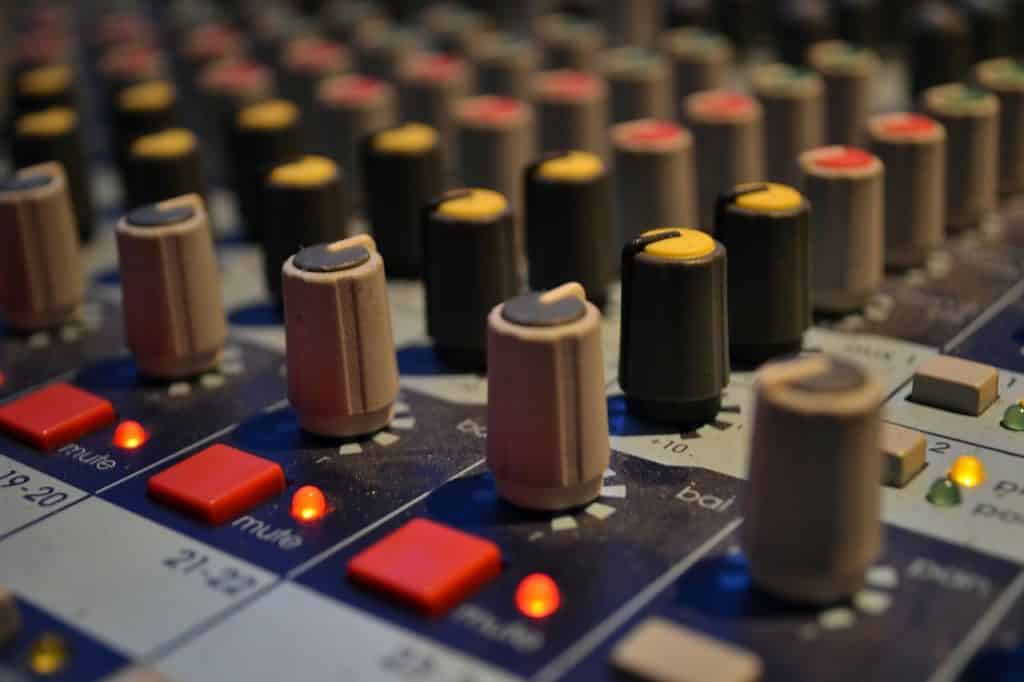 audio, mixing board, music studio